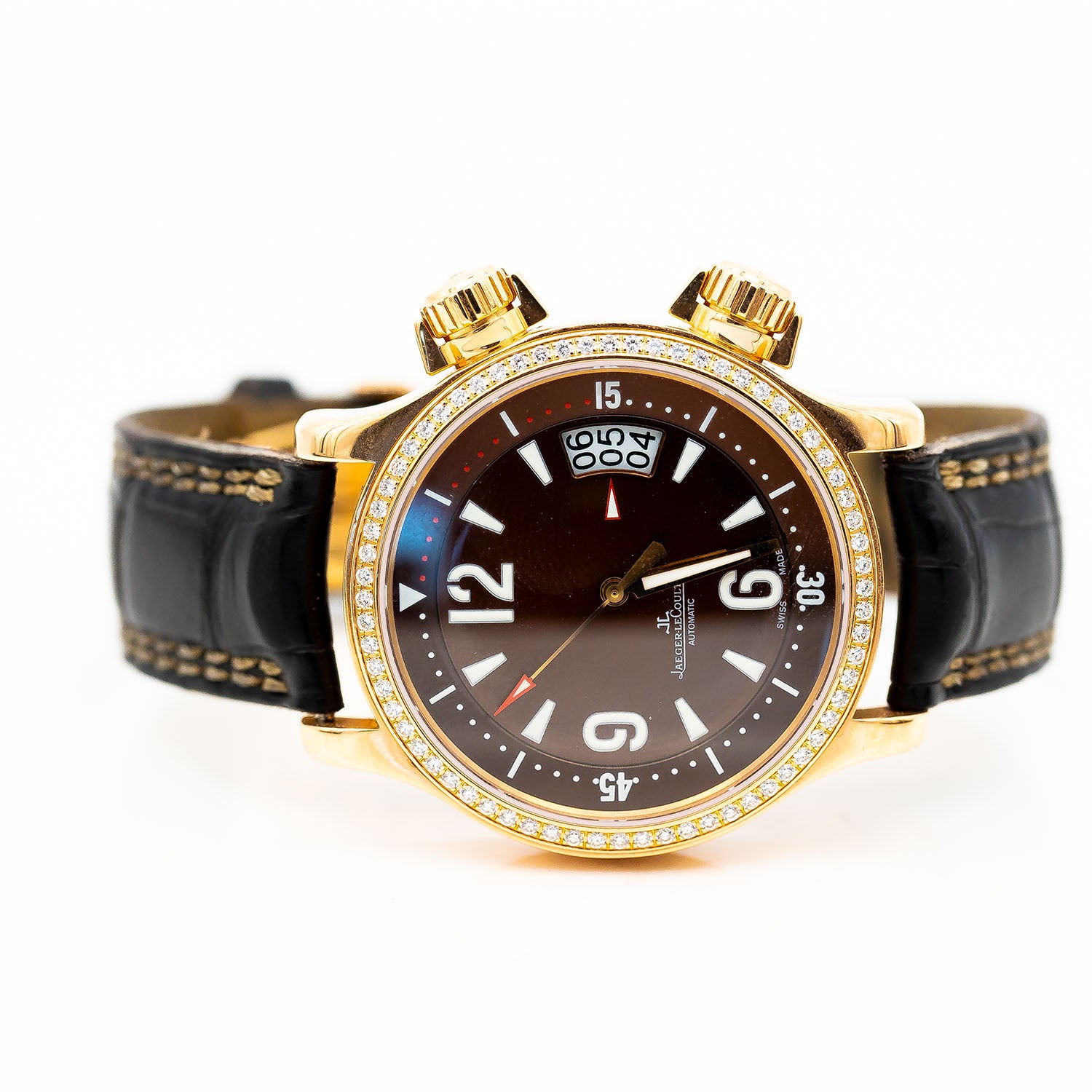 Jaeger-LeCoultre Master Compressor 37mm Ref.148.2.60 Automatik Diamant Roségold Croco