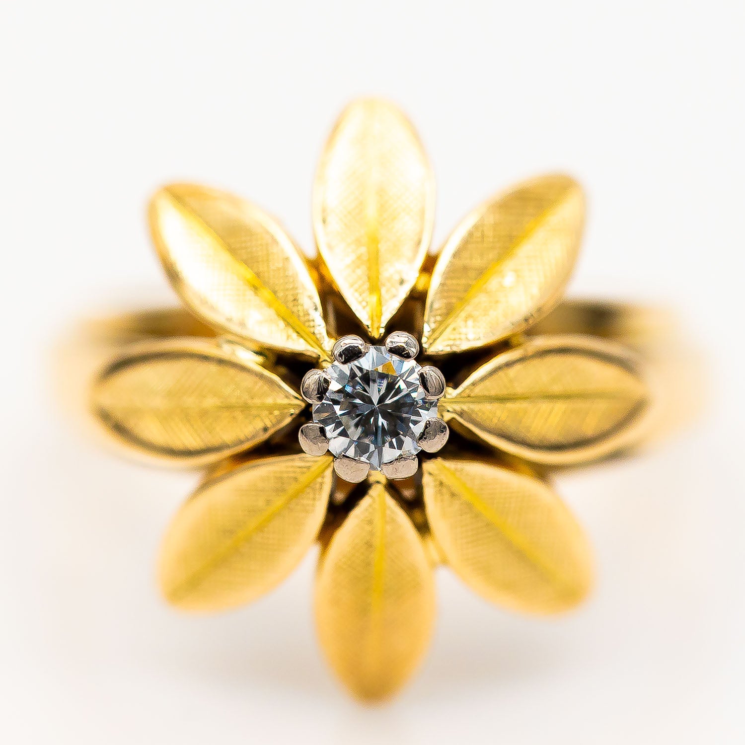 Ring 750/18K Gelbgold Diamant 0,15ct H/SI Gr.48 - Wert 2.400€