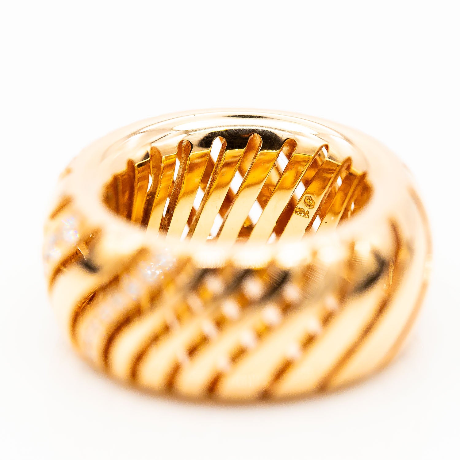 Ring Odenwald 750/18K Rotgold Diamanten 0,40ct TW/VS Gr.55 - Wert 10.000€