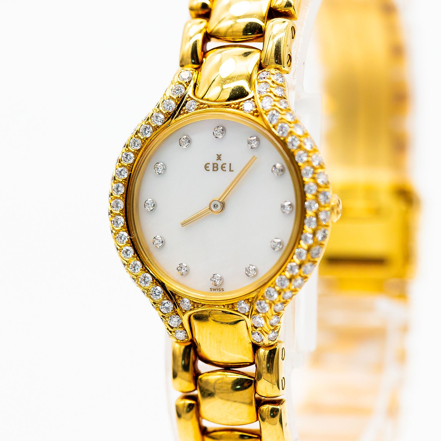 Ebel Beluga 24mm Ref.866969 Gelbgold Diamant 1,0ct Quarz