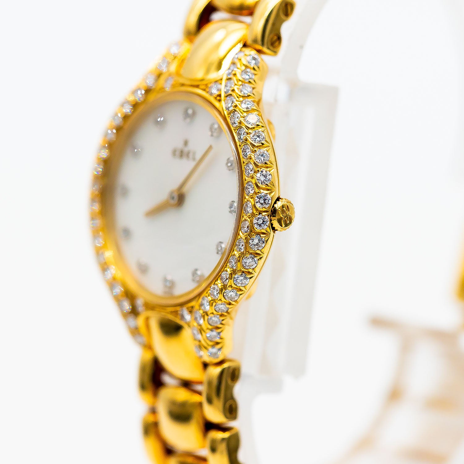 Ebel Beluga 24mm Ref.866969 Gelbgold Diamant 1,0ct Quarz