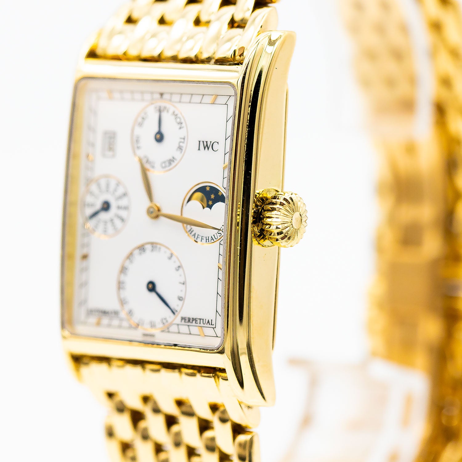 IWC Novecento Calendar Ref.IW3546 27mm Gelbgold Automatik
