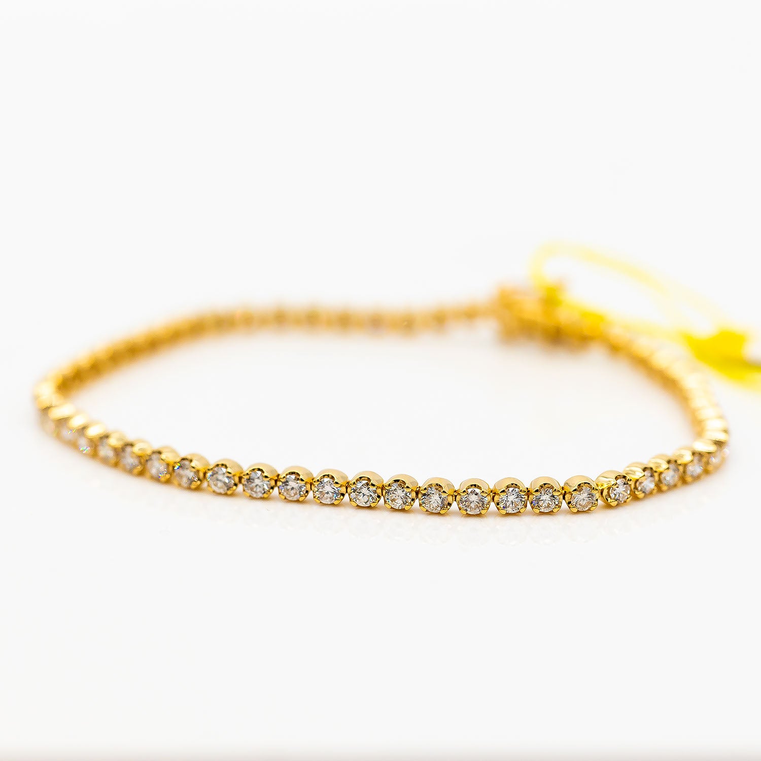 Tennisarmband 750/18K Gelbgold Diamanten Brillanten 2,65ct 17,5cm