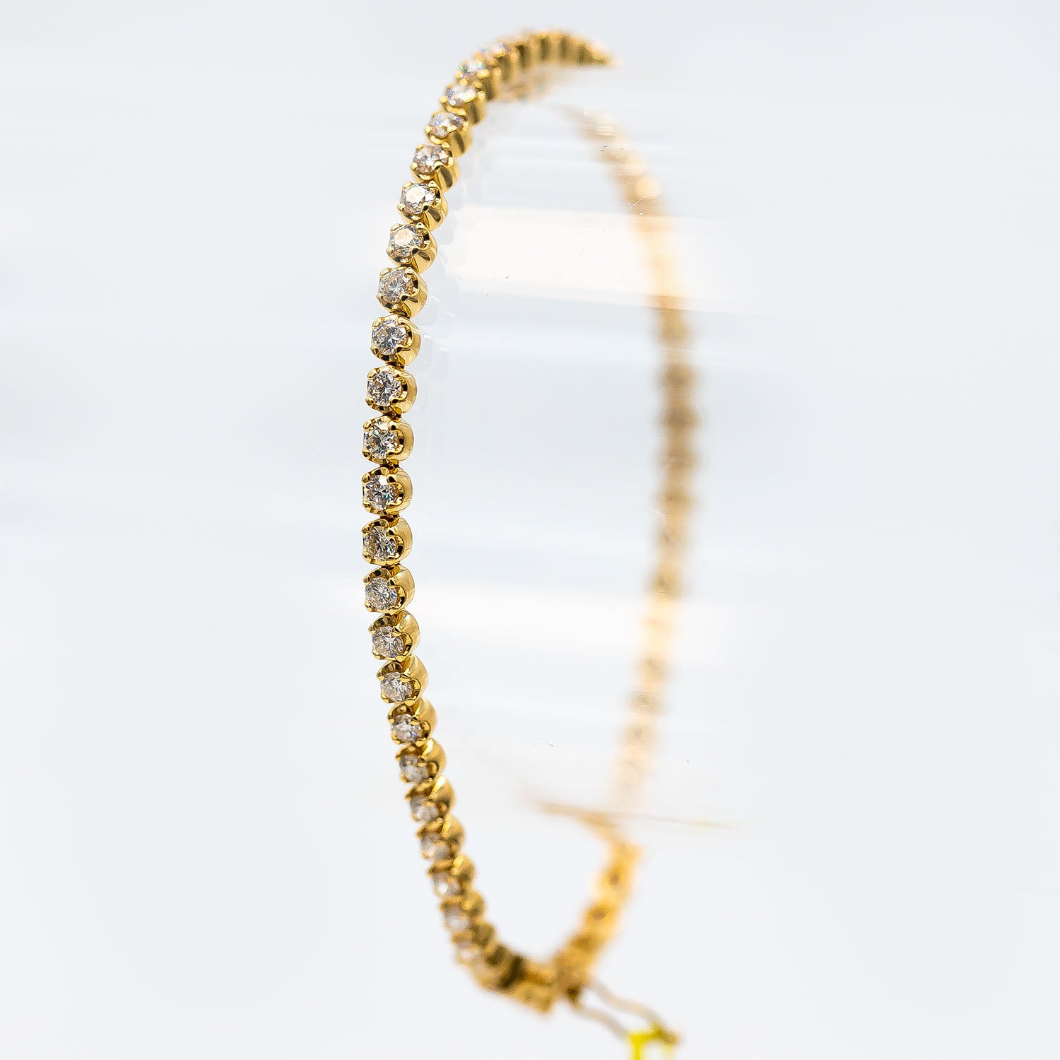 Tennisarmband 750/18K Gelbgold Diamanten Brillanten 2,65ct 17,5cm