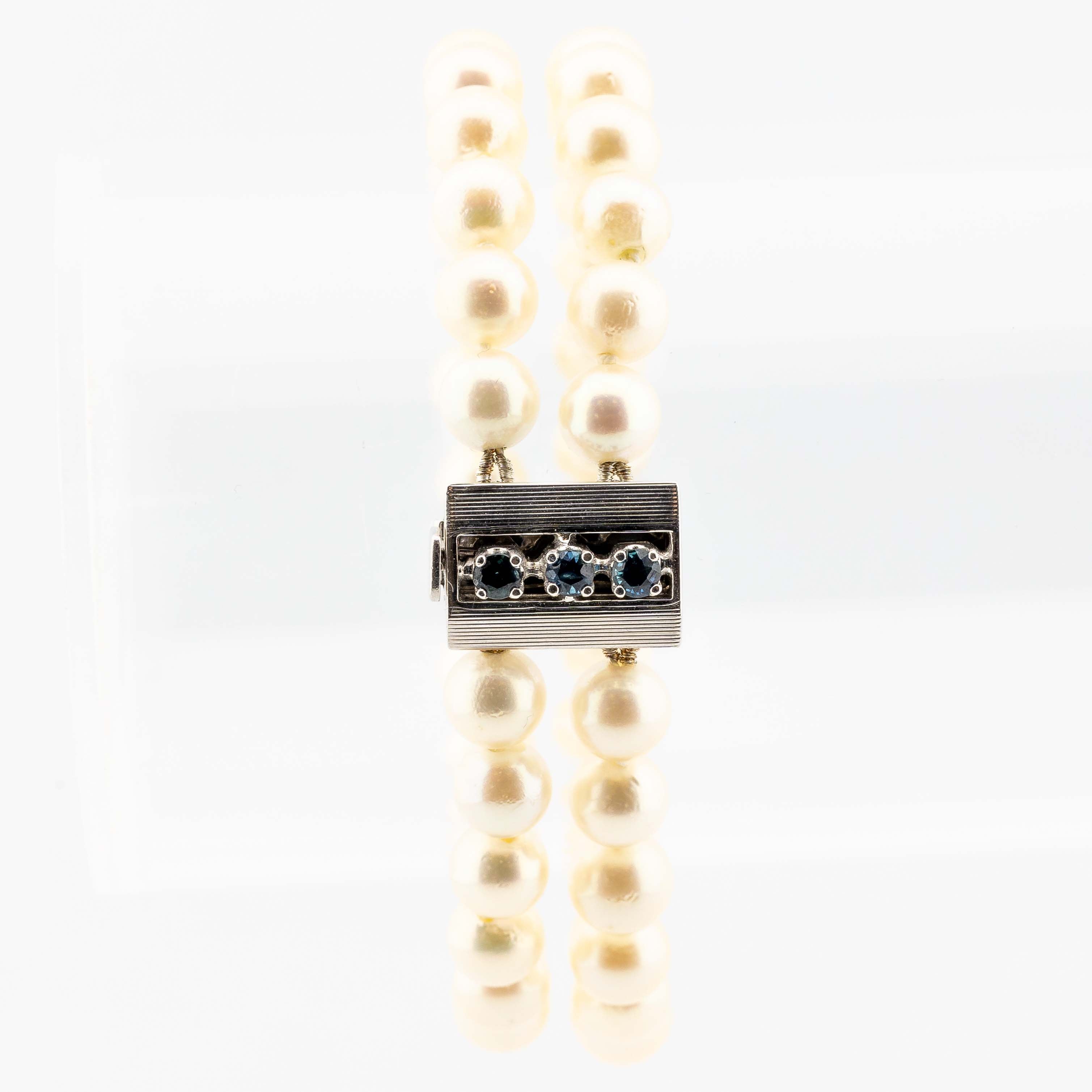 Armband Ayoka Perlen Saphire 25g