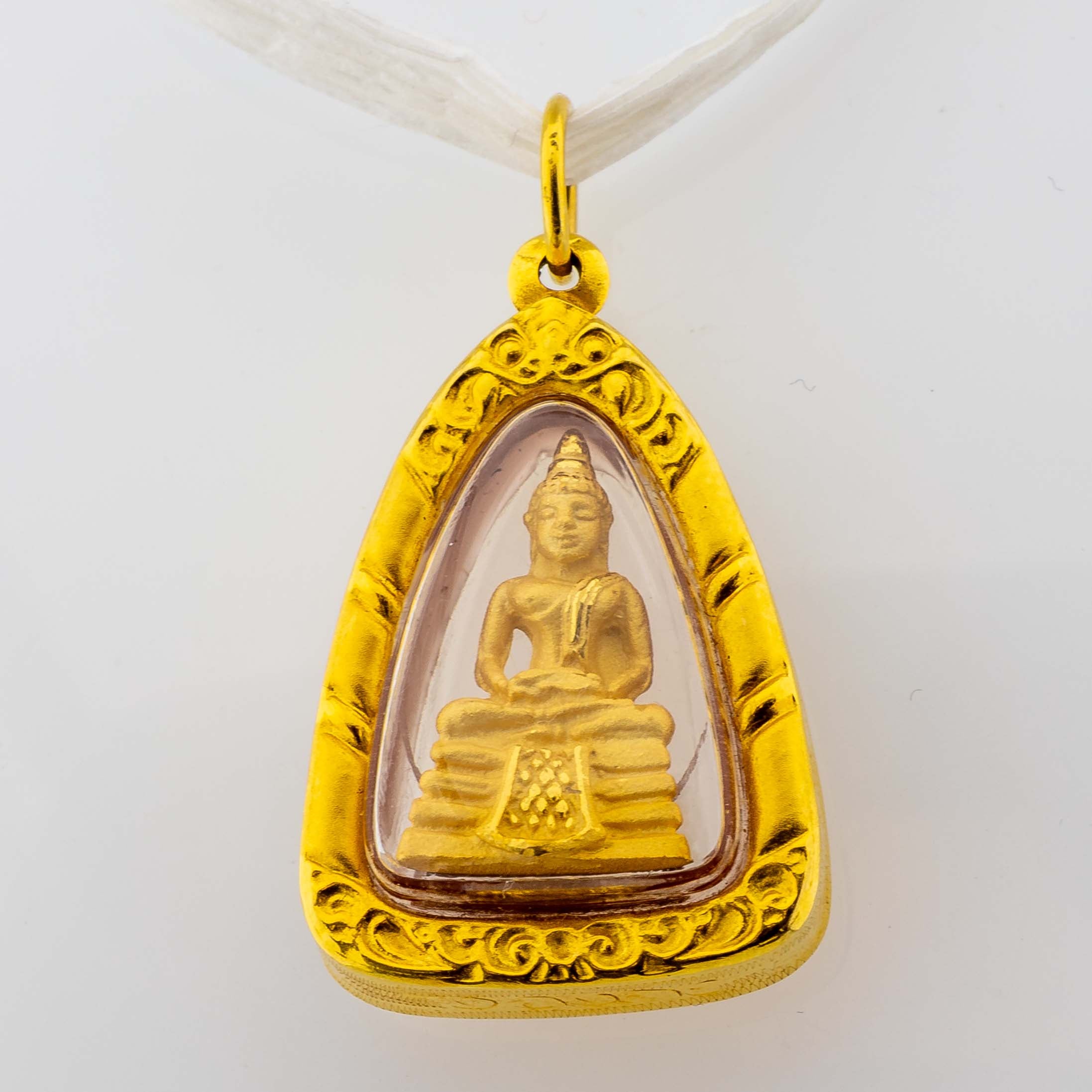 Buddha-Anhänger 750/18K Gelbgold L: 2,8cm 3,84g