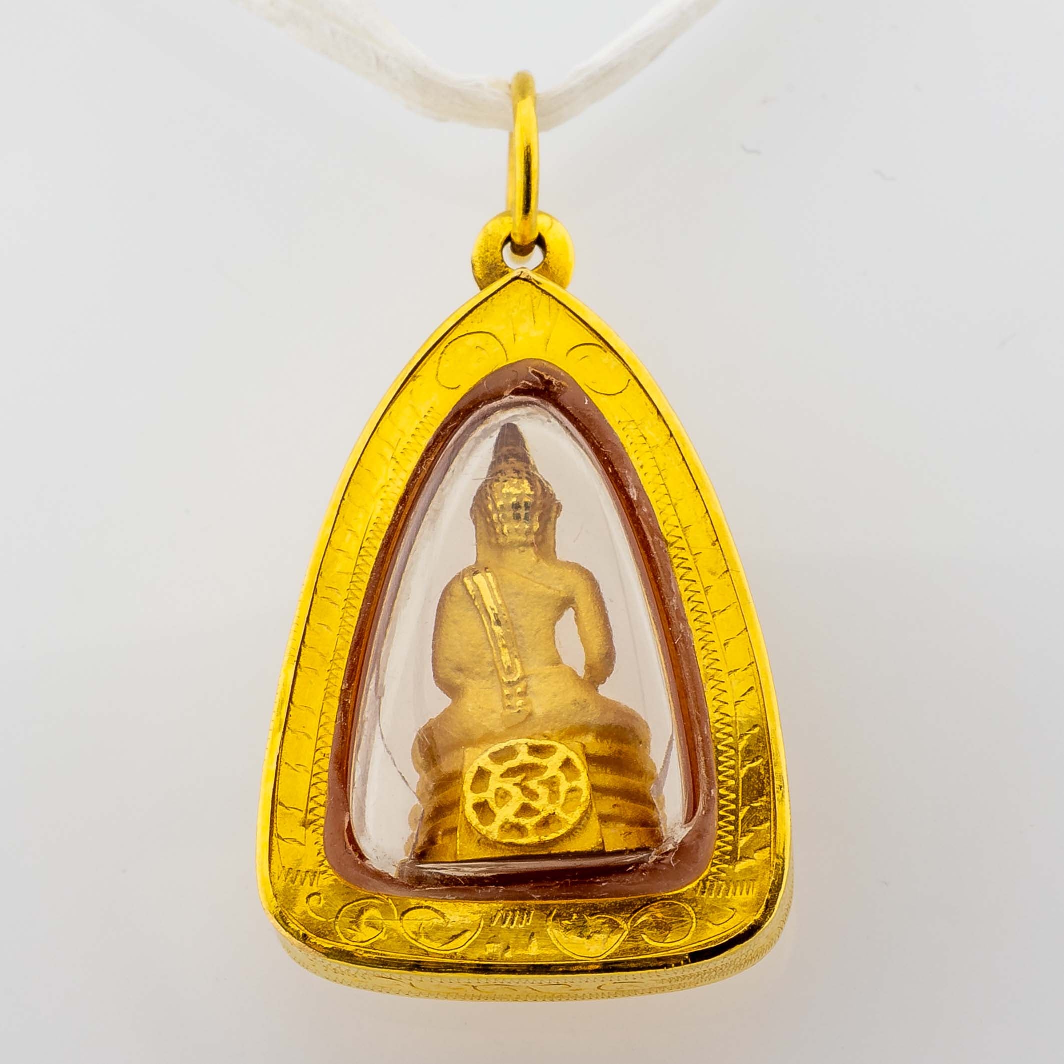 Buddha-Anhänger 750/18K Gelbgold L: 2,8cm 3,84g