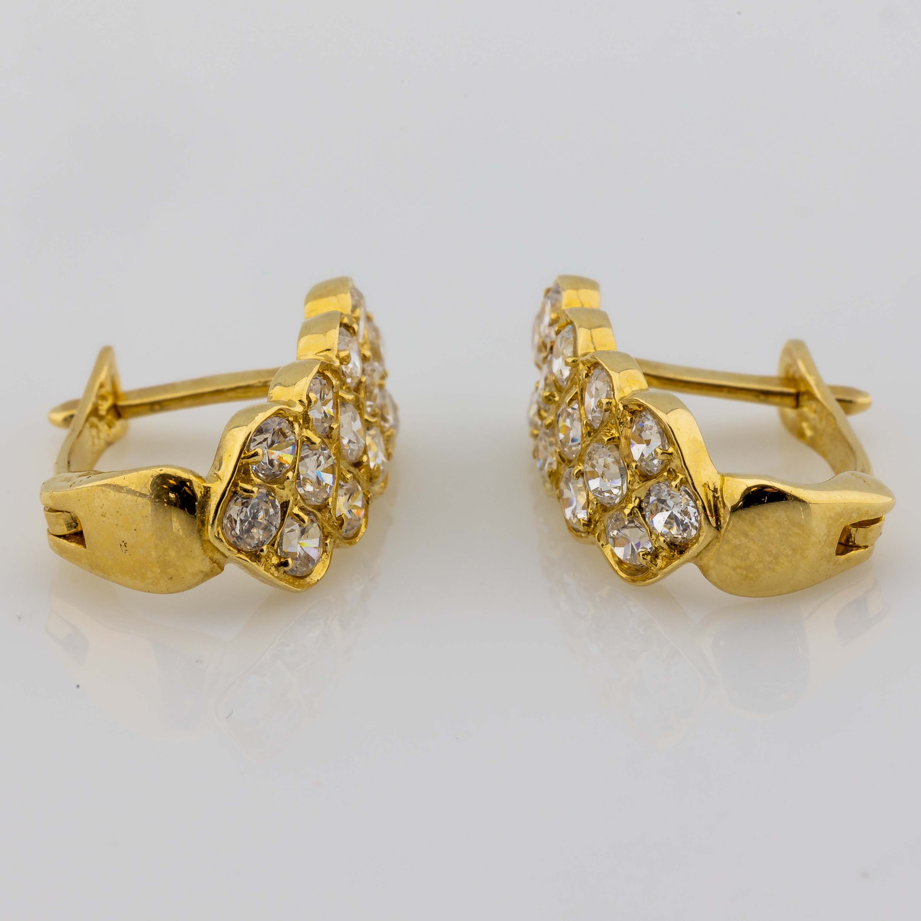 Ohrstecker 585/14K Gelbgold Zirkonia Besatz 3,6g