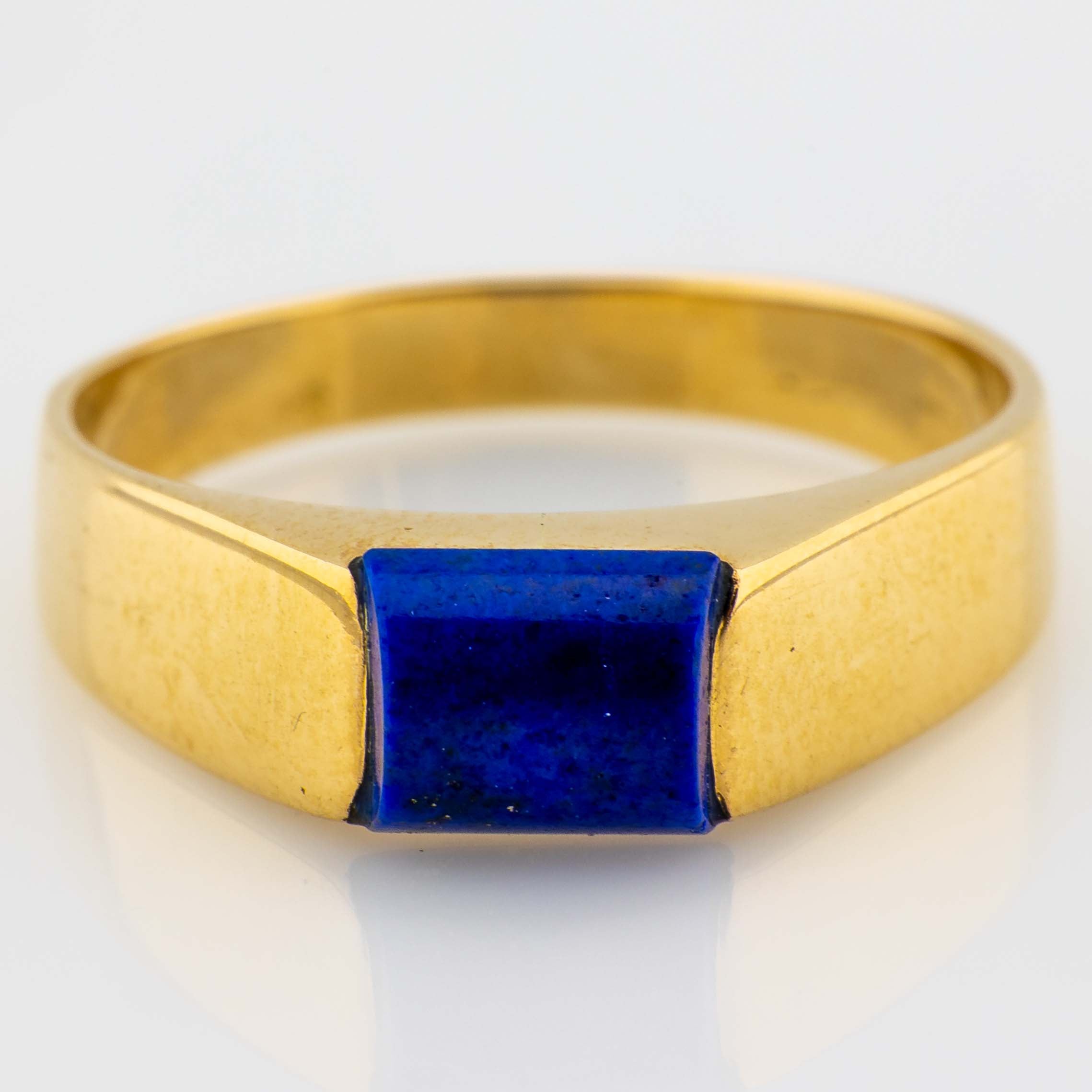 Ring 750/18K Lapis Lazuli 2,7g Gr. 51