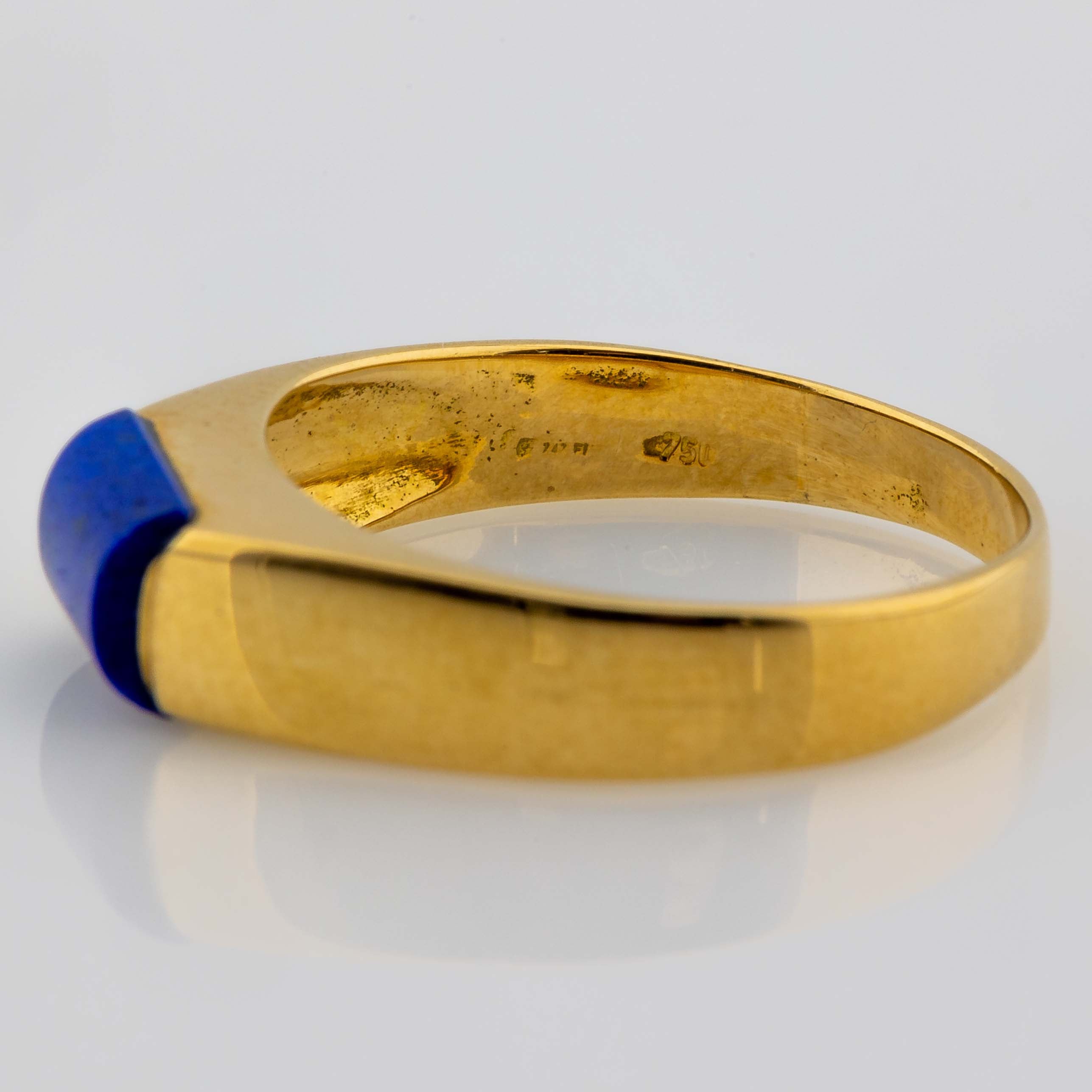 Ring 750/18K Lapis Lazuli 2,7g Gr. 51